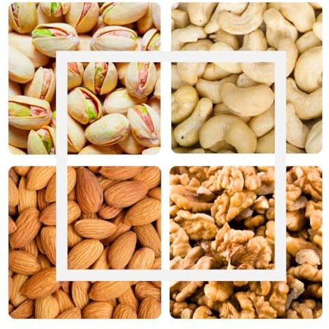 Yumful Dry Fruits Combo Pack Of 4-400G (100G Each) | Healthy Almonds, Cashews, Salted Pistachios & Walnuts | Badam, Kaju, Pista, Akhrot | Delicious And Nutritious Snack