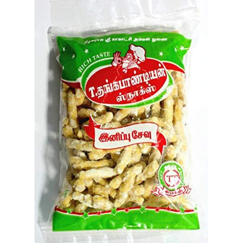 Vin Festival Snack Combo - Pack Of 7 - Karaikudi Adhirasam 250G | Coconut Milk Murukku 120G | Sweet Sev 250G | Karupatti Halwa 250G | Seeval Or Vola Pakkora 250G | Gundu Murukku 250G | Spicy Thenkuzhal Muruku 100G