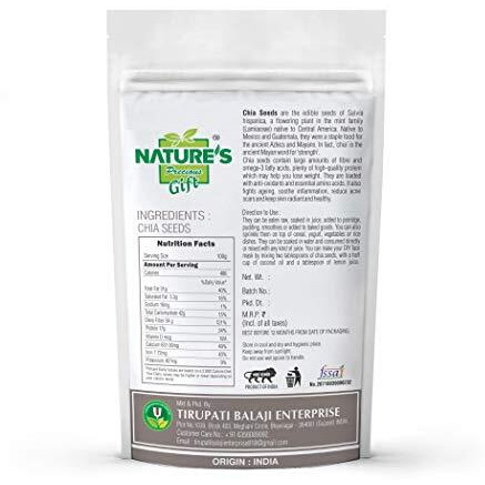 Nature's Gift - For Those Who Care's Chia Seeds For Weight Loss - 250 Gm