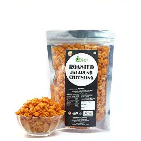 D4Diet- Roasted Jalapeno Cheesling -Namkeen/Roasted Snacks/Healthy Snacks