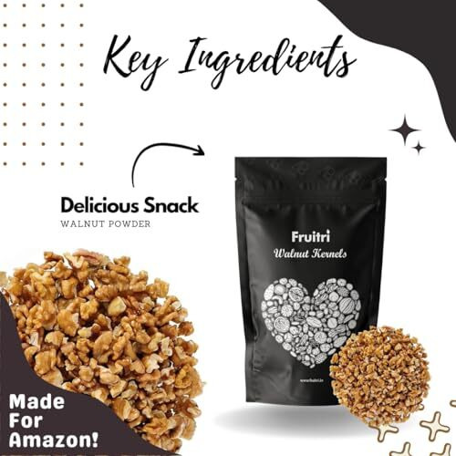 Fruitri Walnut Kernels, Without Shell, Akhrot Giri 16Pcs Broken Akhrot (1Kg)