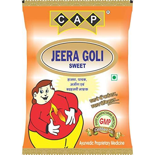 Cap Jeera Goli Digestive Tasty Healthy Khatti Mithi Churan - 400 Gms