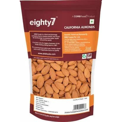 Eighty7 California Almonds - Daily Essential, 1Kg