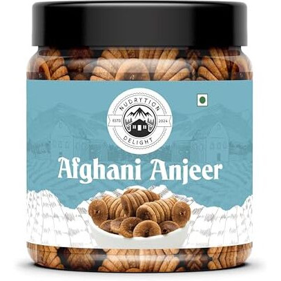 Nudrytion Delight Dry Figs | Naturally Sweet & Nutritious | Rich In Fiber & Antioxidants | Healthy Snack For All Ages | Ideal For Cooking, Baking & Gifting | 100% Natural & Delicious - 250G(Pack Of 2)