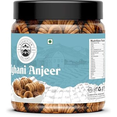 Nudrytion Delight Dry Figs | Naturally Sweet & Nutritious | Rich In Fiber & Antioxidants | Healthy Snack For All Ages | Ideal For Cooking, Baking & Gifting | 100% Natural & Delicious - 250G(Pack Of 2)