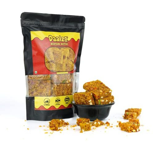 Daalzo Crunchy Snack Bar/Mixture Candy/Kerala Mixture Mittai/Vermicelli Candy/Candy Bar Sweet Jaggery Flavor 400G