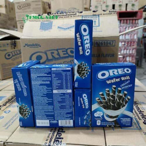 Oreos Wafer Roll With Vanilla Flavoured Cream, Creamy Munchy, 54G, Pack Of 2