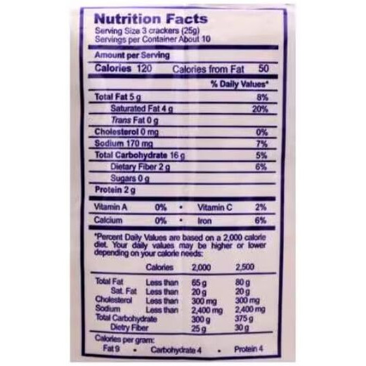 Sky Flakes Original Crackers Cookies Delicious Crunchy Snack Pack 100Gm