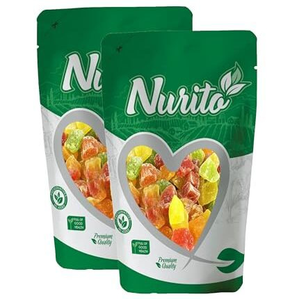 Nurito Premium Dry Fruits (Mix Fruit(Papaya,Mango,Pineapple), 400G), Fresh