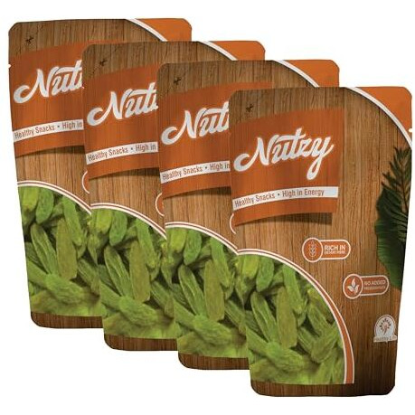 Nutzy Premium Raisins (Kandhari Raisins/ Kishmish, 1000G)