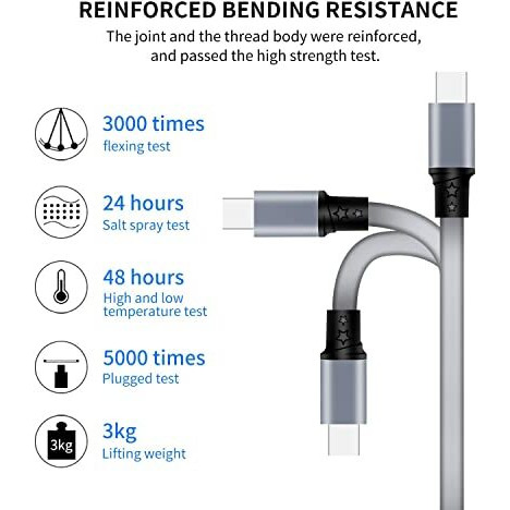 Dhriya Multi Usb Charger Cable Retractable 3 In 1 Multiple Charging Cord Adapter With Mini Type C Micro Usb Port Connectors Compatible With Cell Phones Tablets Universal Use (3.3Ft/Gray)