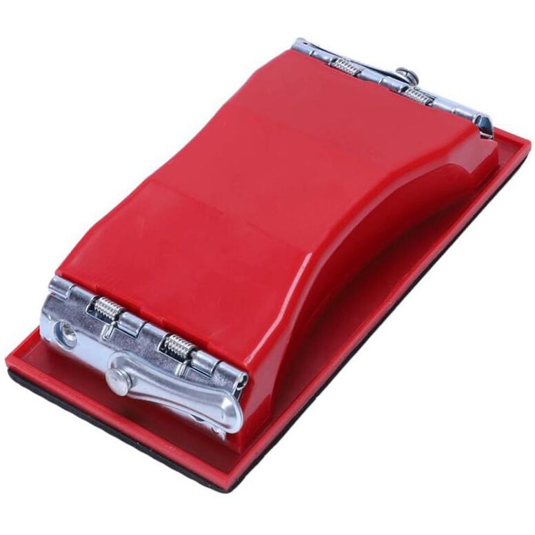 Inditrust Plastic Hand Sanding Block With Clip On Fitting Sanding, Block Sander Pad For Wood Glasses Car Furniture Finishing Sanding Sheets Holder Clamp (1 Pc)