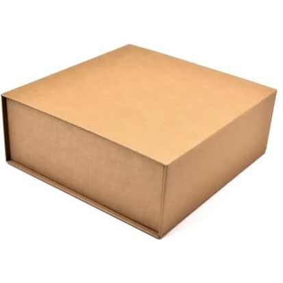Rbs - Rigid Box Sivakasi Kraft Gift Boxes For Packaging (21 X 21 X 8Cm) Magnetic Gift Box (1 Pack) Eco Friendly Gift Hamper Box, Brown