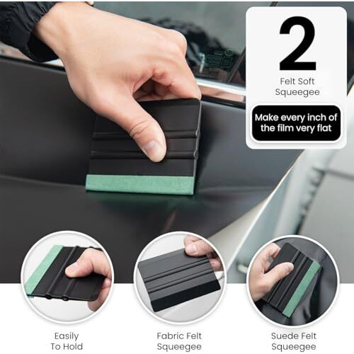 Sthira 8Pcs Car Window Tint Tool Kit Paint Protection Film Application Squeegee Tool Kit Car Window Tint Squeegee Tool Set Utility Cutter Protective Film Installing Tool For Car