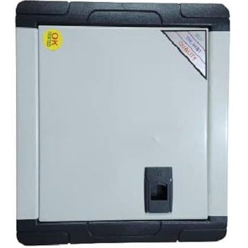Dehmy 8 Way Mcb Box Double Door With Pvc Enclosure With Cover Against Water Splash