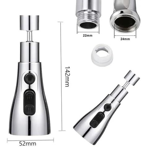 Scenty Tap Extender For Kitchen Sink, Flexible Faucet With Tap Extension For Convenient Use Upgrade Your Kitchen Sink With Flexible Tap For Easy Access