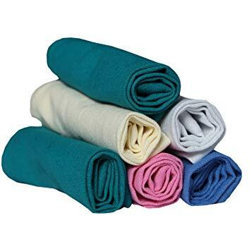 Glus 100% Pure Cotton Microwave Friendly Cotton Roti Chapati Cover Roti Rumal For Tiffins Pack Of 6 (Multi, Large)