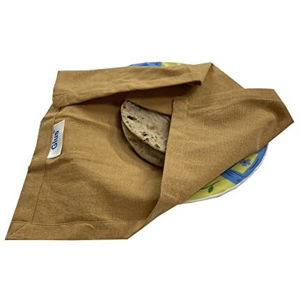 Glus 100% Pure Cotton Microwave Friendly Cotton Roti Chapati Cover Roti Rumal For Tiffins Pack Of 6 (Multi, Large)
