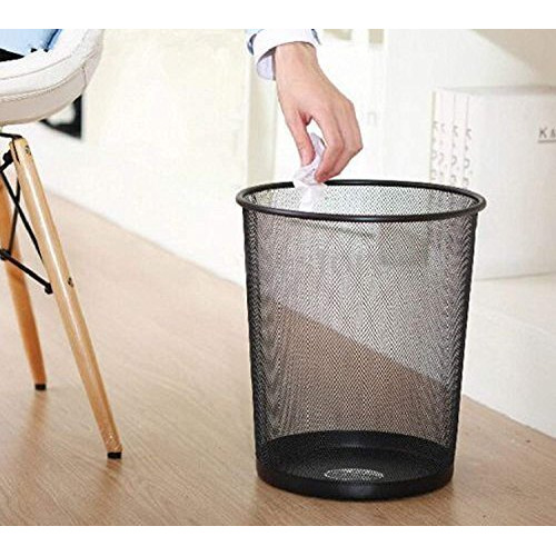 Tied Ribbons Metal Mesh Big Size Dustbin For Kitchen Living Room Office Use Room Small Rooms(Set Of 4, Black,Metal Mesh)