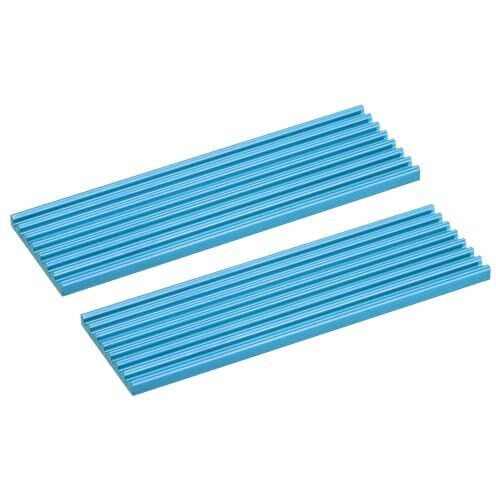 Tobo M.2 2280 Nvme Ssd Heatsink Cooler With Thermal Pad Alloy Aluminum Heat Sink Cooling Sink For Laptop, 70X22X3Mm, Light Blue Td-1228Pc