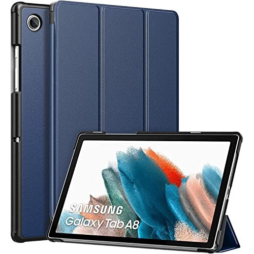 Proelite Trifold Flip Case Cover For Samsung Galaxy Tab A8 10.5" Sm-X200/ Sm-X205/ Sm-X207 2021, Dark Blue