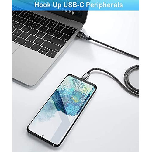 Rts (2 Pack Type C To Usb C Adapter Mini Usb Type C Adapter Plug, Type C Female To Usb A Male Charging Cable Converter Compatible For Iphone Se, 16 15 14 13 12 11 Mini Plus Pro Max Macbook Pro Ipad