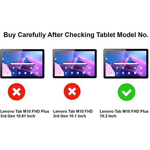 Proelite Ultra Sleek Smart Flip Case Cover For Lenovo Tab M10 Fhd Plus X606V / Tb-X606F / Tb-X606X 10.3 Inch Tablet, Black (Fits 1St & 2Nd Gen Both)