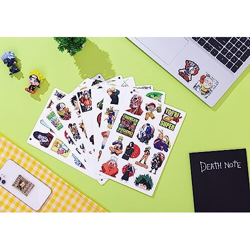Junkyard Vinyl Anime Stickers For Scrapbook Kids Gadgets Laptop Stickers (Pack Of 100),Theme Japanese Manga Series