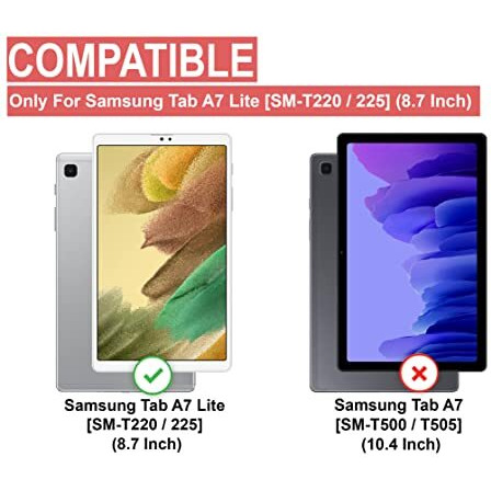 Cedo Samsung Tab A7 Lite (8.7 Inch) Tempered Glass | Screen Protector Clear Tempered Glass For Samsung Galaxy Tab A7 Lite (8.7 Inch) - Sm-T220 / T225 (2021)