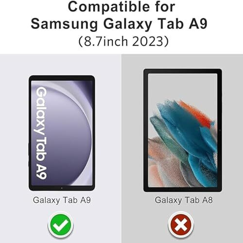 Youth Mobi Premium Smartphone Tempered Glass Screen Protector For Samsung Galaxy Tab A9 [8.7 Inch] Sm-X110/X115/X117 [Anti-Scratch] & [9H Surface Hardness] - Pack Of 1