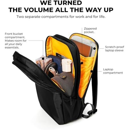 Mokobara The Kaleido 28L Premium Polyester 15.6" Unisex Multipurpose Laptop Backpack (Black)