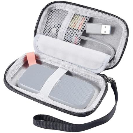 Zorbes Hard Carrying Case Storage Bag For Sandisk 480Gb 1Tb 2Tb 4Tb Extreme Pro Portable Ssd Sdssde30 / Sdssde81 Solid State Drive Eva Shockproof Water Repellent Protective Storage Travel Bag