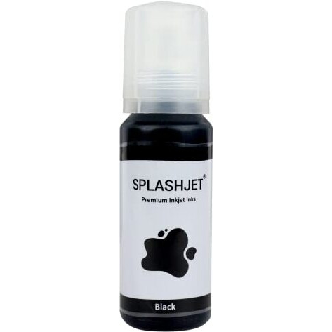 Splashjet 003 Compatible Refill Ink For Epson L3110, L3150, L3115, L3116, L3101, L3210, L3215, L3216, L3250, L3151, L3152, L3156, L5190 Printer Ink - (70Gm X 1) Black Ink Bottle - 501732