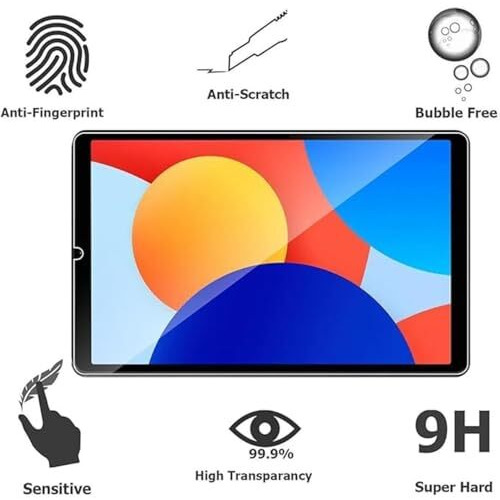 Spcore Tempered Glass Screen Protector For Xiaomi Redmi Pad Se 4G 2024 (8.7 Inch) [Scratch Resistant] [Easy Installation] [Bubble Free] [1-Pack]