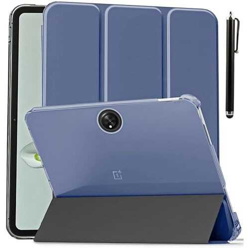 Proelite Cover For Oneplus Pad Go 11.35 Inch Case Cover, Transparent Flip Case Cover For Oneplus Pad Go 11.35 Inch 2023 With Stylus, Support Auto Sleep Wake, Lavender