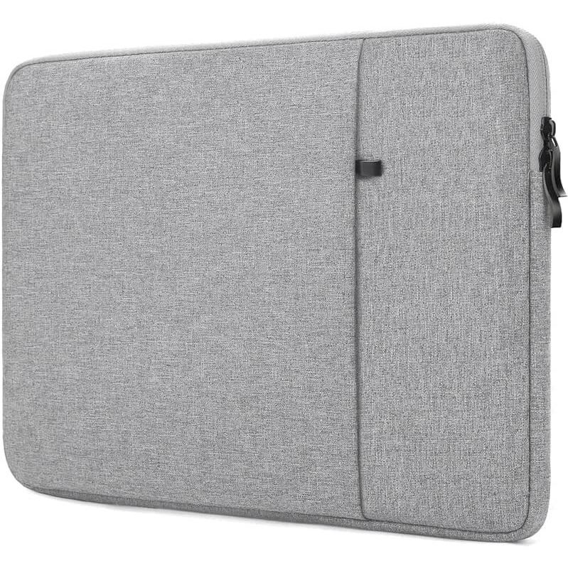 Proelite Polyster Laptop Sleeve Case For 13" To 14" Macbook Air/Pro Retina, 13.3 Inch Notebook, Macbook Pro 14 Inch 2021 2022 M1 Pro/Max A2442, Galaxy Tab S8/S9 Ultra 14.6"/Ipad Pro 12.9, Light Grey