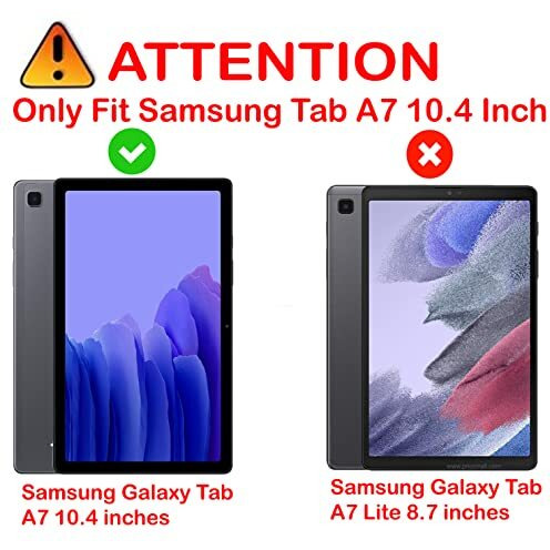 Proelite Smart Deer Flip Case Cover For Samsung Galaxy Tab A7 10.4 Inch Sm-T500/T505/T507, Wine Red