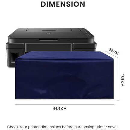 Alifiya Dust Proof Washable Printer Cover For Canon Pixma G3010 / G3000 / G3020 / G2020 All-In-One Wireless Ink Tank Colour Printer - Blue