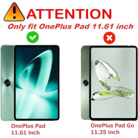 Proelite Cover For Oneplus Pad Cover, Transparent Flip Case Cover For Oneplus Pad 11.61 Inch 2023, Support Auto Sleep Wake With Pen Holder, Green