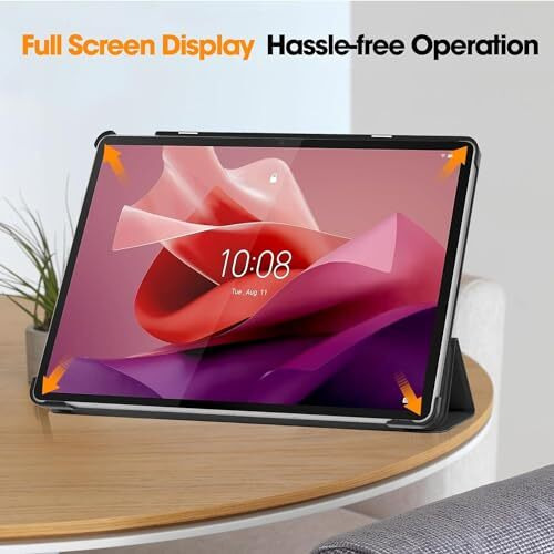 Proelite Cover For Lenovo Tab P12 12.7 Inch Cover Case, Sleek Smart Flip Case Cover For Lenovo Tab P12 12.7 Inch, Black