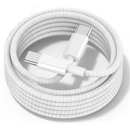 100Fit Google Pixel Original Type C To Type C Mobile Data Charging Cable For Pixel 8 Pro/8/8A/7 Pro/7/7A/6 Pro/6/6A/5/Chromebook Laptop/Buds/And Other Usb C Device Support For Nothing Phone 2/1, 30W