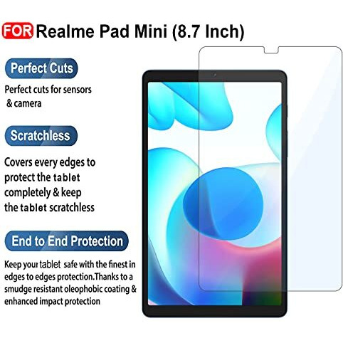 Cedo Realme Pad Mini (8.7 Inch) Tempered Glass | Screen Protector Clear Tempered Glass For Realme Pad Mini (8.7 Inch)