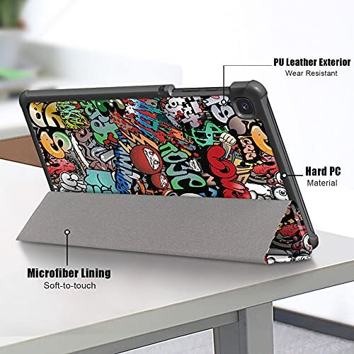 Proelite Smart Trifold Flip Case Cover For Samsung Galaxy Tab A7 Lite 8.7" Sm-T220/225, Hippy