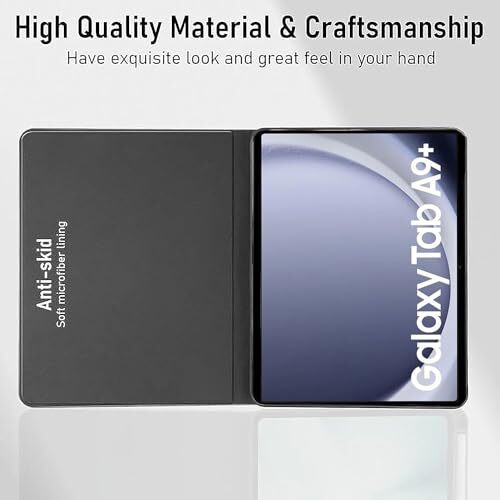 Proelite Cover For Samsung Galaxy Tab A9 Plus 11 Inch Cover Case, Deer Flip Case Cover For Samsung Galaxy Tab A9+ 11 Inch, Grey