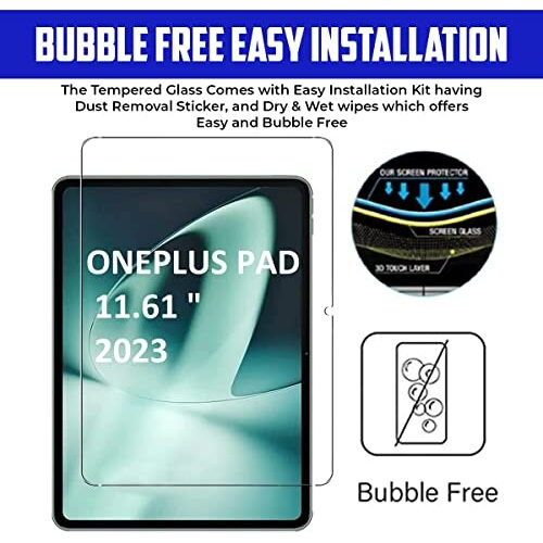 Youth Mobi Tempered Glass Screen Protector Guard For Oneplus Tablet Pad 11.61 Inch [Pack Of 1]
