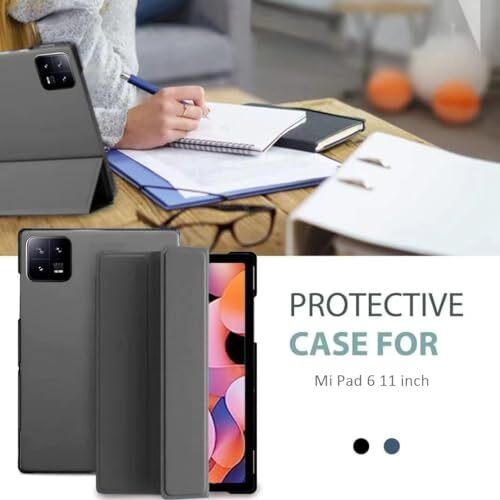 Proelite Cover For Xiaomi Mi Pad 6 Case Cover 11 Inch Flip Stand Cover With Transparent Back & Stylus Pen [Auto Sleep Wake Support], Stars