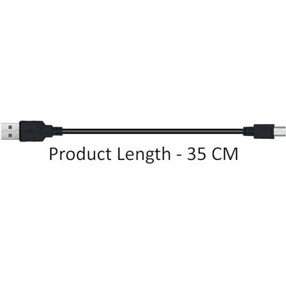 100Fit 5 Pin Mini Usb Cable (35 Cm) Usb 2.0 Type A To Mini B Cable Compatible With Gopro Hero 3+, Ps3 Controller, Mp3 Player, Digital Camera (Black)