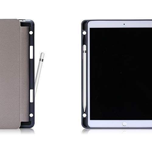 Proelite Smart Flip Case Cover For Apple Ipad Air 3/Pro 10.5" With Pencil Holder And Flexible Back, Eiffel