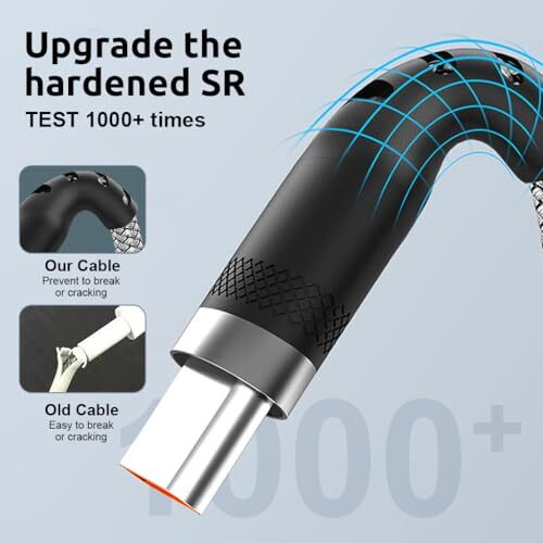 Verilux Type C Charging Cable 62W 3.1A Fast Charging Cable 10Ft Long Type C Charging Cable Data Cable Support 480Mbps Data Transmission Compatible With Phone,Tablet,Ps5 & More C Type Devices,Silver