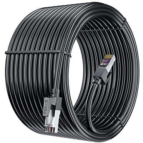 Fedus 5 Meter High Speed Rj45 Cat6 Ethernet Patch Cable Lan Cable Internet Network Computer Cable Cord High Speed Gigabit Category Utp Wires For Pc, Modem, Router, Lan Adsl  Black 5M